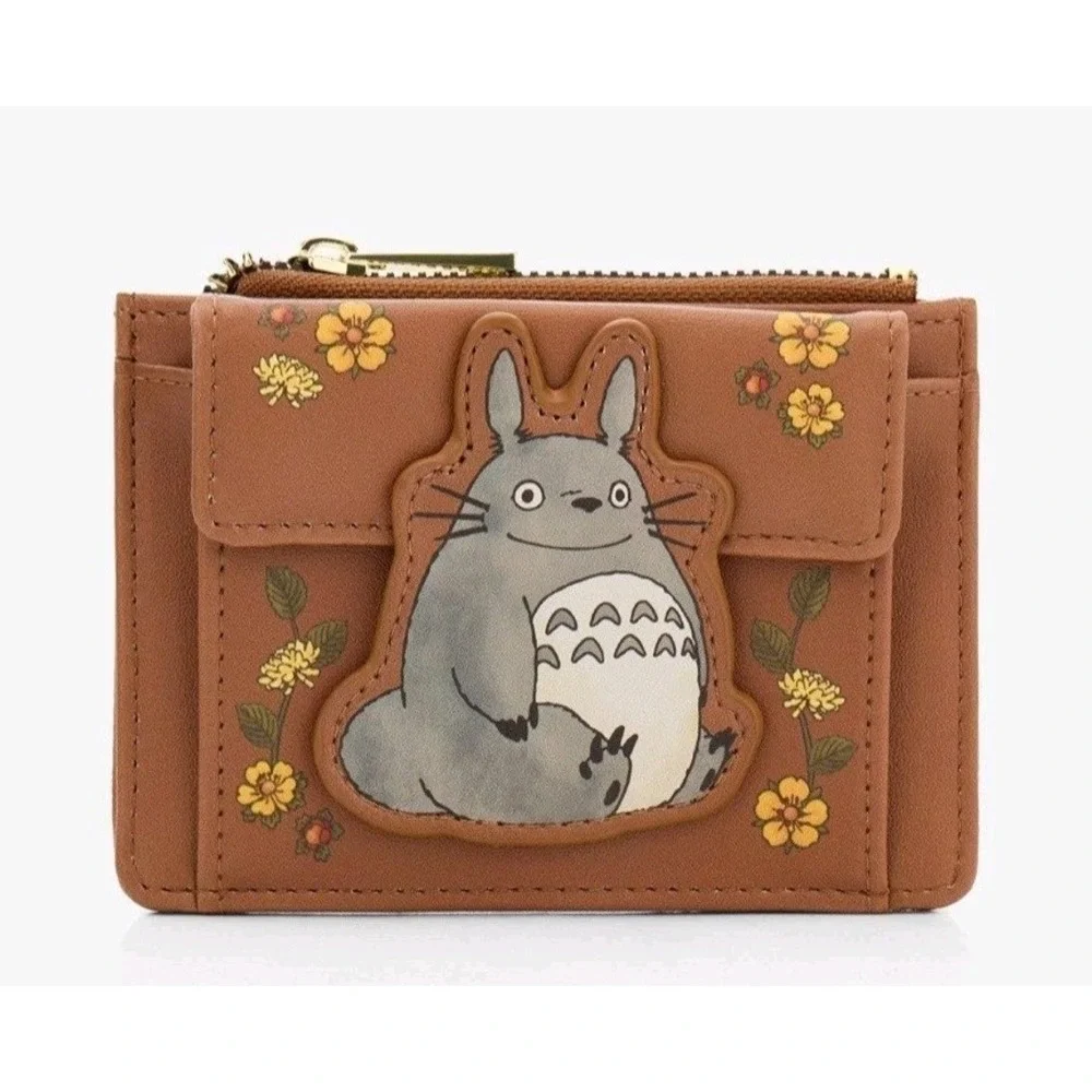 NWT Studio Ghibli®‎ My Neighbor Totoro Floral Mini Zipper Wallet